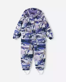 Непромокаемый зимний комбинезон для малышей Муксала Reima, цвет Blooming Lilac