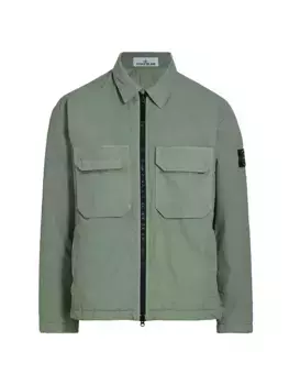 Непрозрачная нейлоновая куртка Stone Island, цвет sage