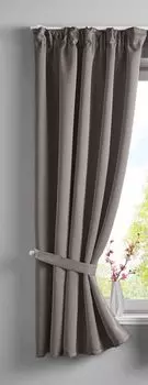 Непрозрачная штора "NewYork" старый розовый ВxШ 160x140 см упаковка 1 шт. термоштора затемняющая штора затемняющие люверсы звукопоглощающая защита от УФ-излучения подхваты, 201920600 Astek, серо-коричневый