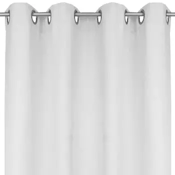 Непрозрачная штора с люверсами, размеры: 140х245 см, цвет: синий. Bestlivings, серый