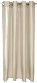 Непрозрачная штора с люверсами (светло-серо-коричневый) размером 140х245см (ширина х высота) Bestlivings, серый