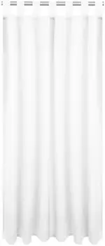 Непрозрачная штора с петлями, размеры: 140х245 см, цвет: белый. Bestlivings