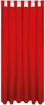 Непрозрачная штора с петлями, размеры: 140х245 см, цвет: песочно-серый. Bestlivings, красный