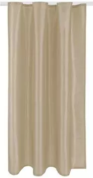 Непрозрачная штора с рюшной лентой (темно-серо-коричневый) размером 140х145см (ширина х высота) Bestlivings, серый