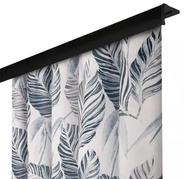 Непрозрачная штора с рюшовой лентой, размеры: 140х250 см, цвет: тёмно-бежевый. Voppi, серый