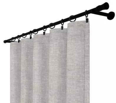 Непрозрачная штора с рюшовой лентой, размеры: 140х250 см, цвет: Мила Voppi