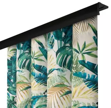 Непрозрачная штора с рюшовой лентой, размеры: 140х250 см, цвет: Апагон. Voppi