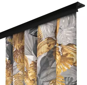 Непрозрачная штора с рюшовой лентой, размеры: 140х250 см, цвет: Жасмина. Voppi