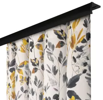 Непрозрачная штора с рюшовой лентой, размеры: 140х260 см, цвет: Фикусия 03. Voppi