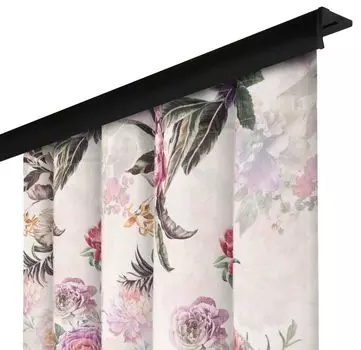 Непрозрачная штора с рюшовой лентой, размеры: 140х260 см, цвет: янтарный. Voppi