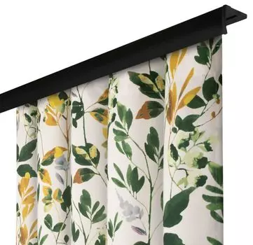 Непрозрачная штора с рюшовой лентой, размеры: 140х260 см, цвет: Фикусия 02. Voppi