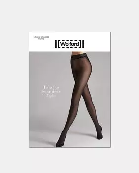 Непрозрачные бесшовные трусики Wolford плотностью 50 ден Wolford, черный