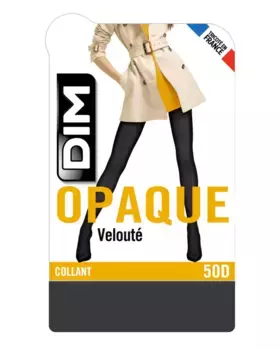 Непрозрачные матовые колготки с эффектом бархата плотностью 50 ден Dim, темно-серый