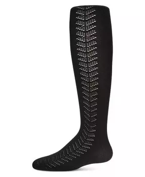 Непрозрачные нейлоновые колготки с отстрочкой для девочек Arrow Memoi, белый