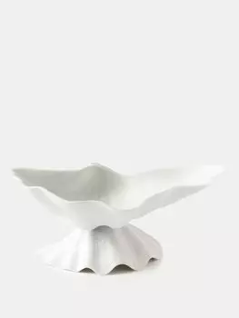 Нептун, средняя фарфоровая миска. L’Objet, белый