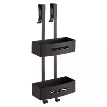 Nerva Gedy Подвесная двойная мыльница для душа, матовый черный