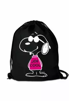 Несессер LOGOSHIRT "Peanuts - Snoopy Joe Cool Gym Bag", с лицензионным принтом, черно-белый