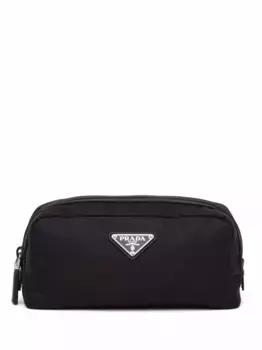 Несессер с логотипом Prada, черный
