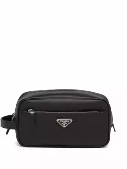 Несессер с логотипом Prada, черный