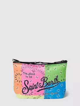 Несессер со сплошным узором, модель ALINE SPONGE MC2 Saint Barth, неоновый зеленый