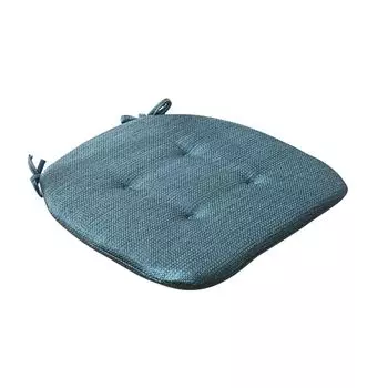 Нескользящая подушка для стула, мягкая, дышащая, удобная, защитная, легкая, квадратная, напольная подушка для дома, серая, размер L Stuttg, темно-синий