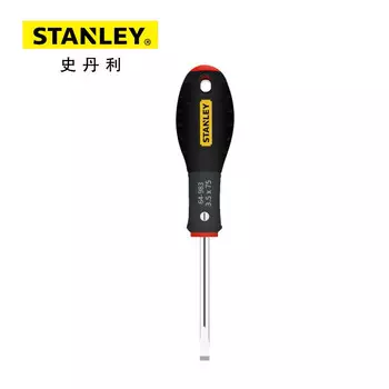 Нескользящая трехцветная отвертка Stanley с параллельным шлицем 3,5x75 мм, инструмент для ремонта машин 64-983-14