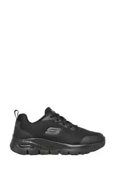 Нескользящая женская рабочая спортивная обувь с аркой Skechers, черный