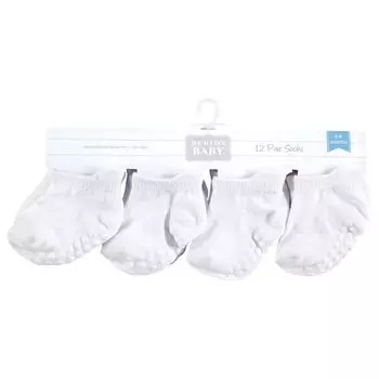 Нескользящие детские нескользящие носки унисекс Hudson Baby, белые Hudson Baby