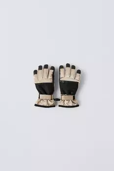 Нескользящие перчатки для лыжной коллекции ZARA, золотой