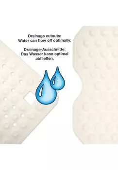 Нескользящий коврик для душа 60x60см BLASIC Wohndirect, schwarz