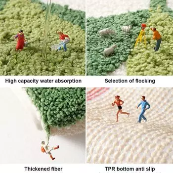 Нескользящий коврик для душа, коврик для душа, коврик для ванной комнаты, кухни, напольный ковер, размер 40 x 60 см, (стиль: стиль 1;) JeiibrZui