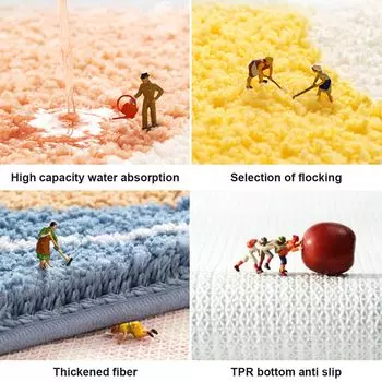 Нескользящий коврик для душа, коврик для душа, коврик для ванной комнаты, кухни, напольный ковер, размер 40 x 60 см, (стиль: стиль 1;) JeiibrZui