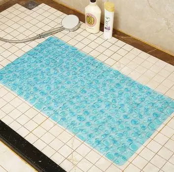 Нескользящий коврик для ванной комнаты, ПВХ, галька, массажный коврик для ванны, коврик для душа, коврик для душа, коврик для ванной, 79 x 43 см, светло-зеленый Sonstige