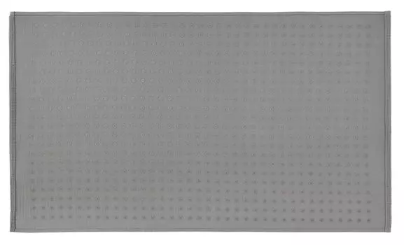 Нескользящий коврик для ванной PANA 'Graz' из 100% хлопка - различных цветов и размеров, размер: 43 x 61 см, цвета: светло-серый