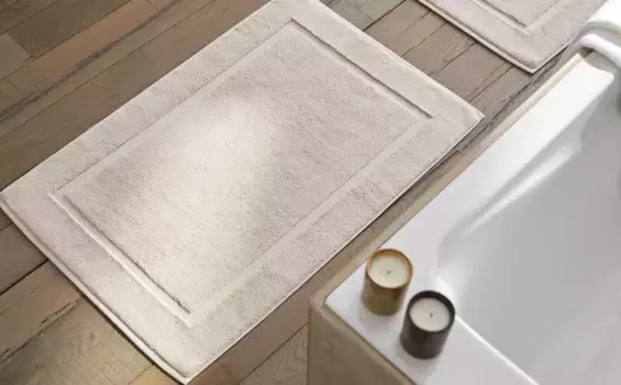 Нескользящий мягкий махровый коврик для ванной Zara Home, песок