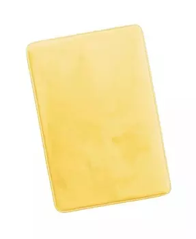 Нескользящий, ультрамягкий плюшевый коврик для ванной из пены с эффектом памяти — большой, 20 x 32 дюйма Clara Clark, желтый