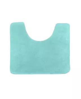 Нескользящий, ультрамягкий плюшевый коврик для ванной из пены с эффектом памяти — контур 24 x 20 дюймов Clara Clark, синий