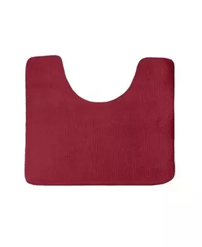 Нескользящий, ультрамягкий плюшевый коврик для ванной из пены с эффектом памяти — контур 24 x 20 дюймов Clara Clark, красный