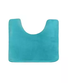 Нескользящий, ультрамягкий плюшевый коврик для ванной из пены с эффектом памяти — контур 24 x 20 дюймов Clara Clark, синий