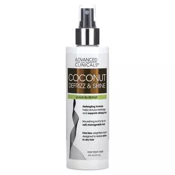 Несмываемое Восстанавливающее Средство Advanced Clinicals, кокосовое, 237 мл