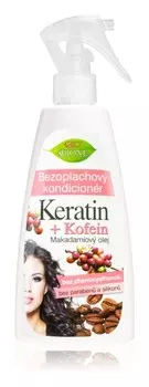 Несмываемый спрей-кондиционер Bione Cosmetics Keratin + Kofein