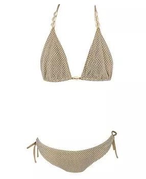 NESSI BYRD Купальник Sirius для девочек из двух частей - Little Kid, Big Kid, коричневый