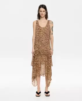 Нестандартное струящееся платье Bimba y Lola, цвет Natural