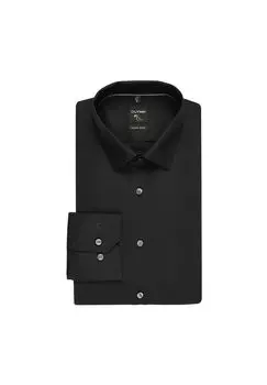 Нет. Рубашка Six деловая, тонкая, мужская OLYMP, черный