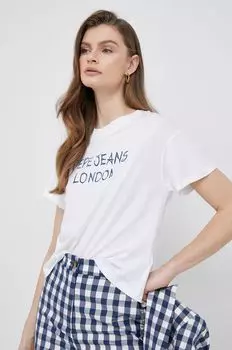 Нетти футболка Pepe Jeans, белый