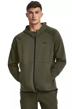 Неудержимая толстовка на молнии Under Armour, зеленый