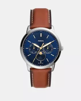 Neutra Minimalist FS5903 Мужские часы из экологически чистой эко-кожи Fossil, коричневый
