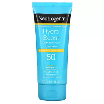 Neutrogena, Hydro Boost, гель-лосьон на водной основе, SPF 50, 88 мл (3 жидк. унции)