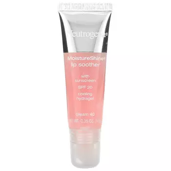 Neutrogena, MoistureShine, пустышка для губ, SPF 20, Gleam 40, 10 г (0,35 унции)