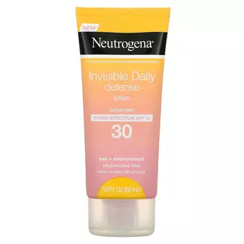 Neutrogena, солнцезащитный лосьон, невидимая ежедневная защита, SPF 30, 88 мл (3 жидк. унции)